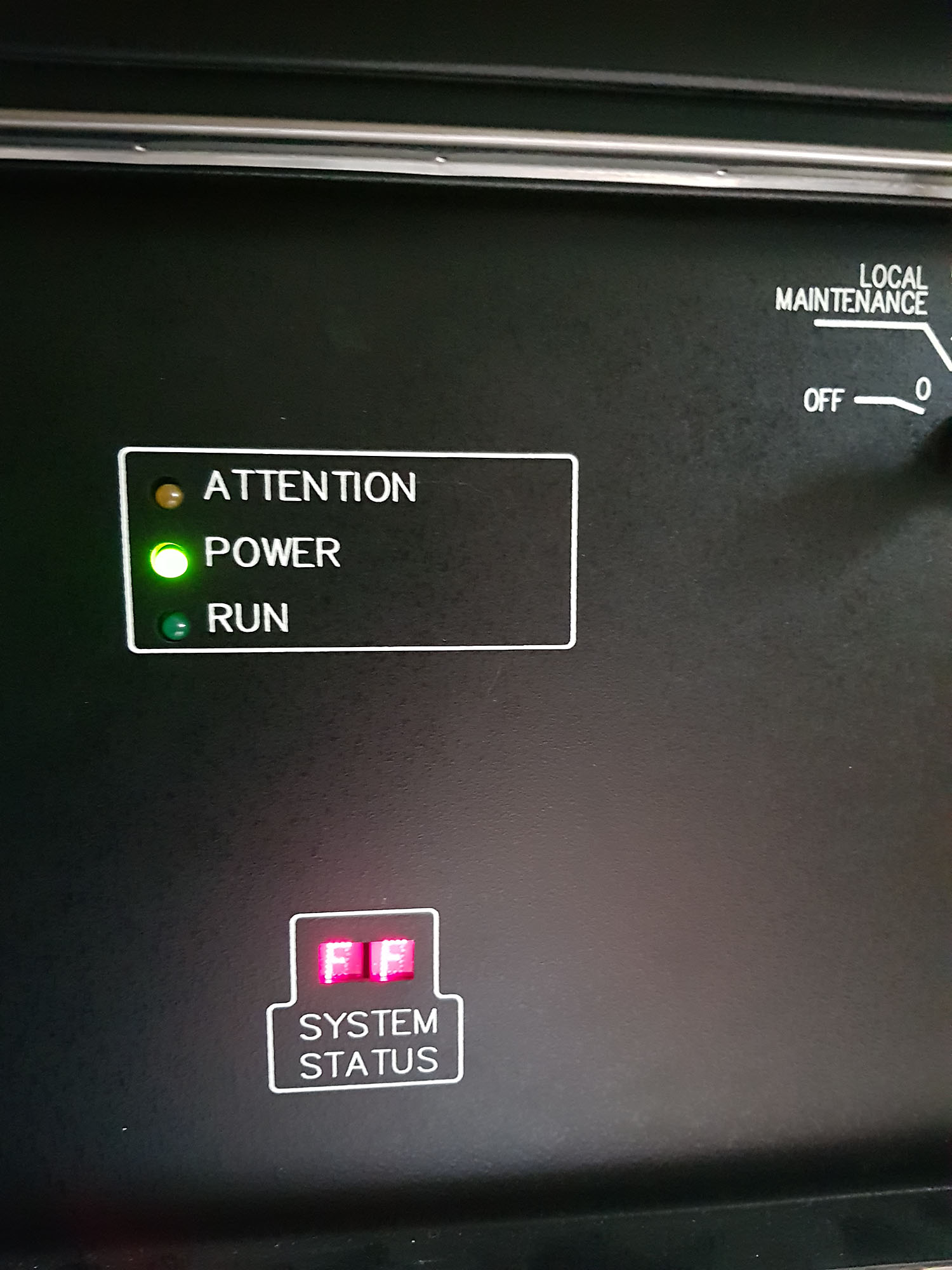 Arrival of the C220: 05 system status