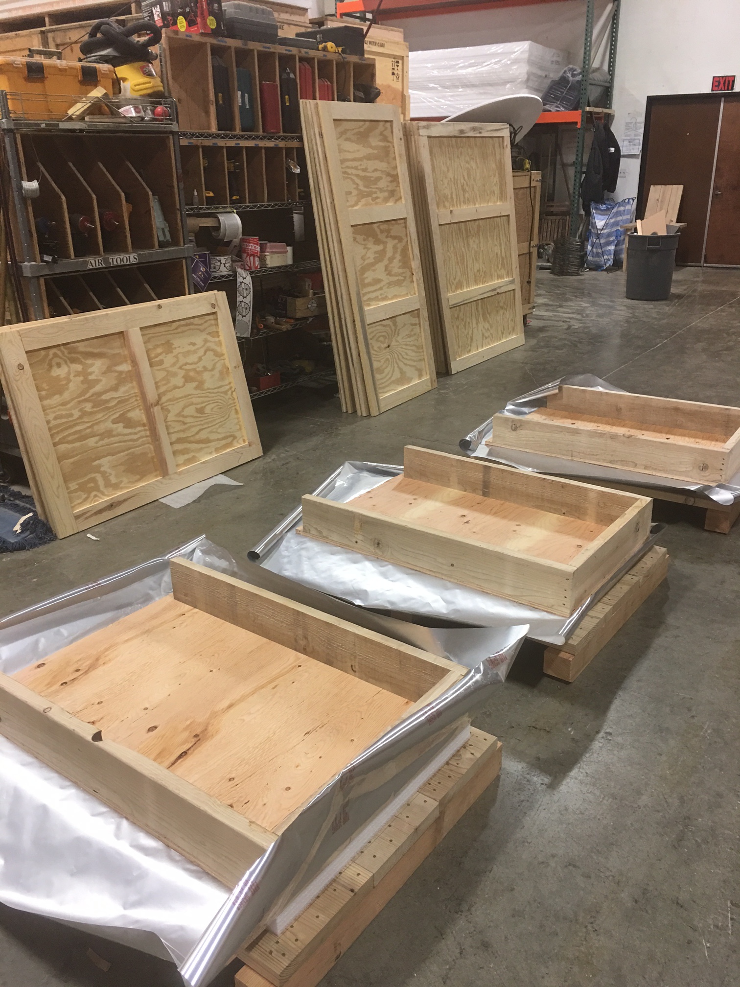 Crates being made: a20